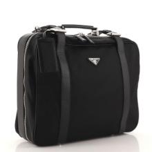 Prada Convertible Buckle Suitcase Tessuto and Saffiano Leather