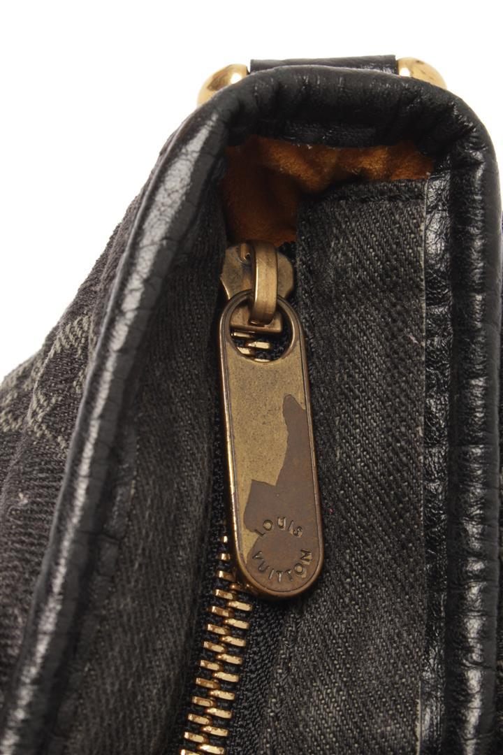 Louis Vuitton Black Denim Neo Cabby MM Shoulder Bag