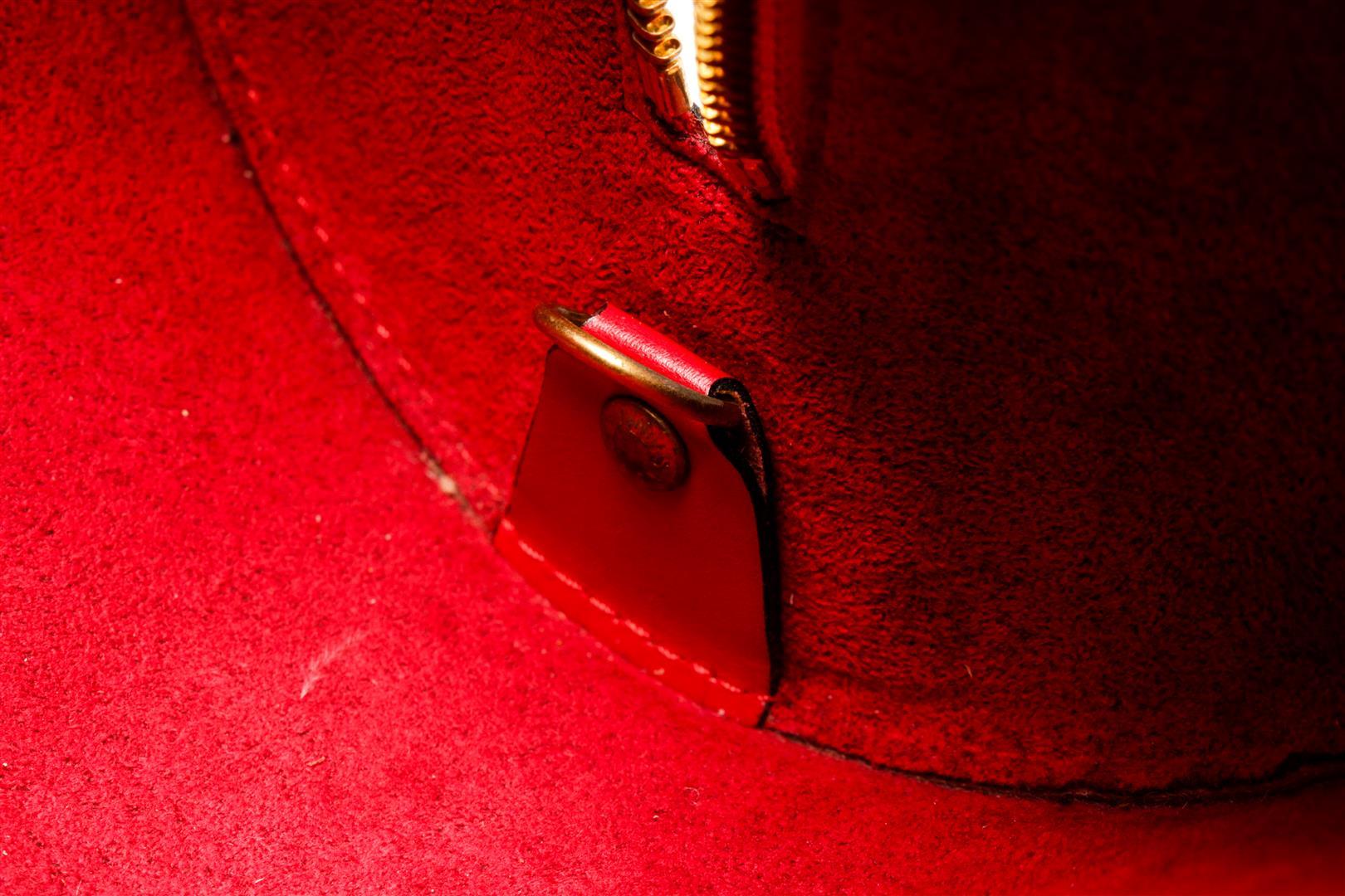 Louis Vuitton Red Epi Leather Soufflot Tote Bag
