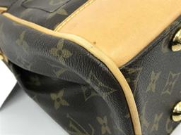 Louis Vuitton Brown Monogram Canvas Leather Beverly MM Shoulder Bag