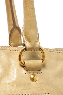 Prada Light Yellow Beige Leather Shoulder Bag