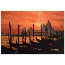 Sunset on the Grand Canal 2 by Behrens (1933-2014)