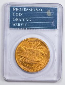 1924 $20 Double Eagle Gold Coin PCGS MS60