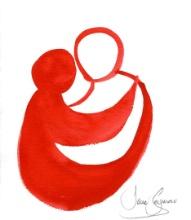 Jane SEYMOUR ORIGINAL: Kindness Campaign - Embrace V. (red and white)