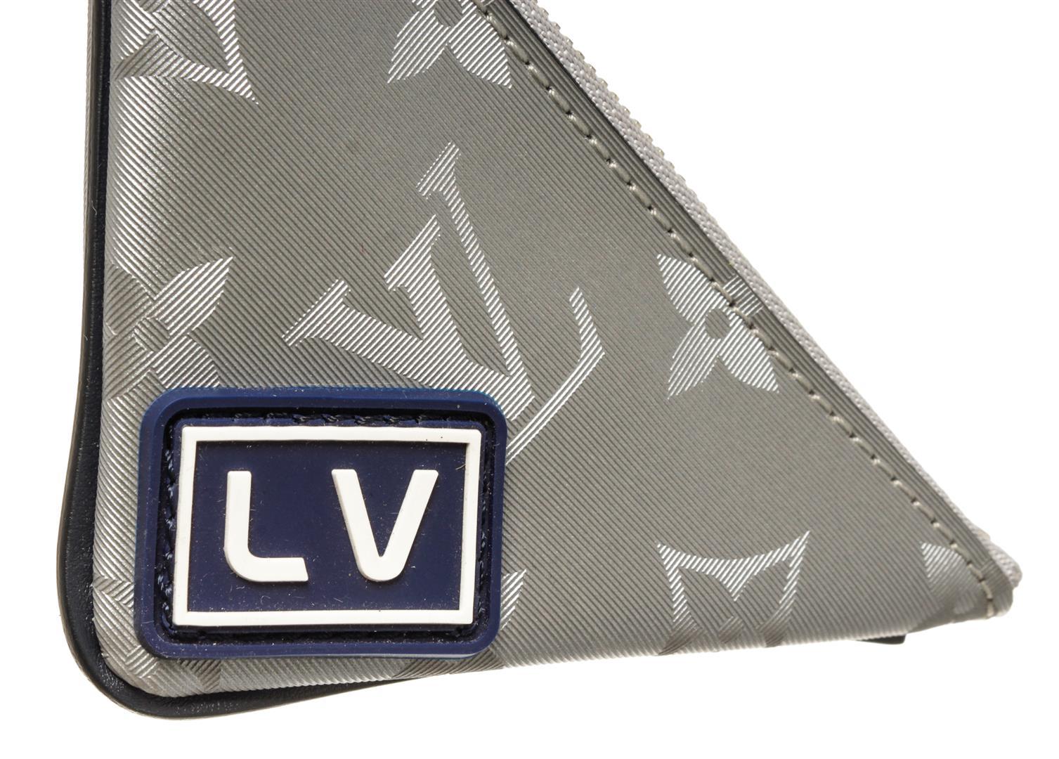 Louis Vuitton Gray Monogram Canvas Triangle Key Pouch