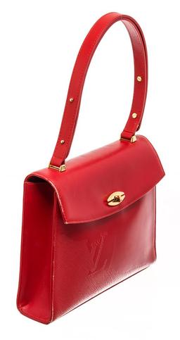 Louis Vuitton Red Epi Leather Opera Sparta Shoulder Bag