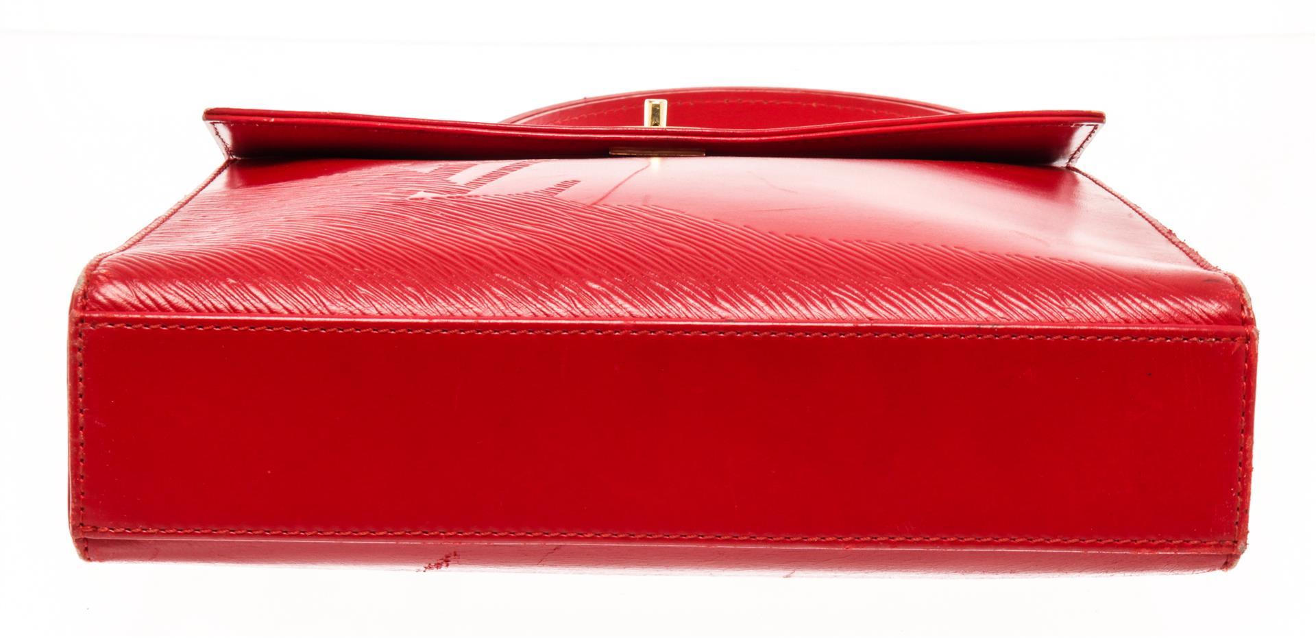 Louis Vuitton Red Epi Leather Opera Sparta Shoulder Bag