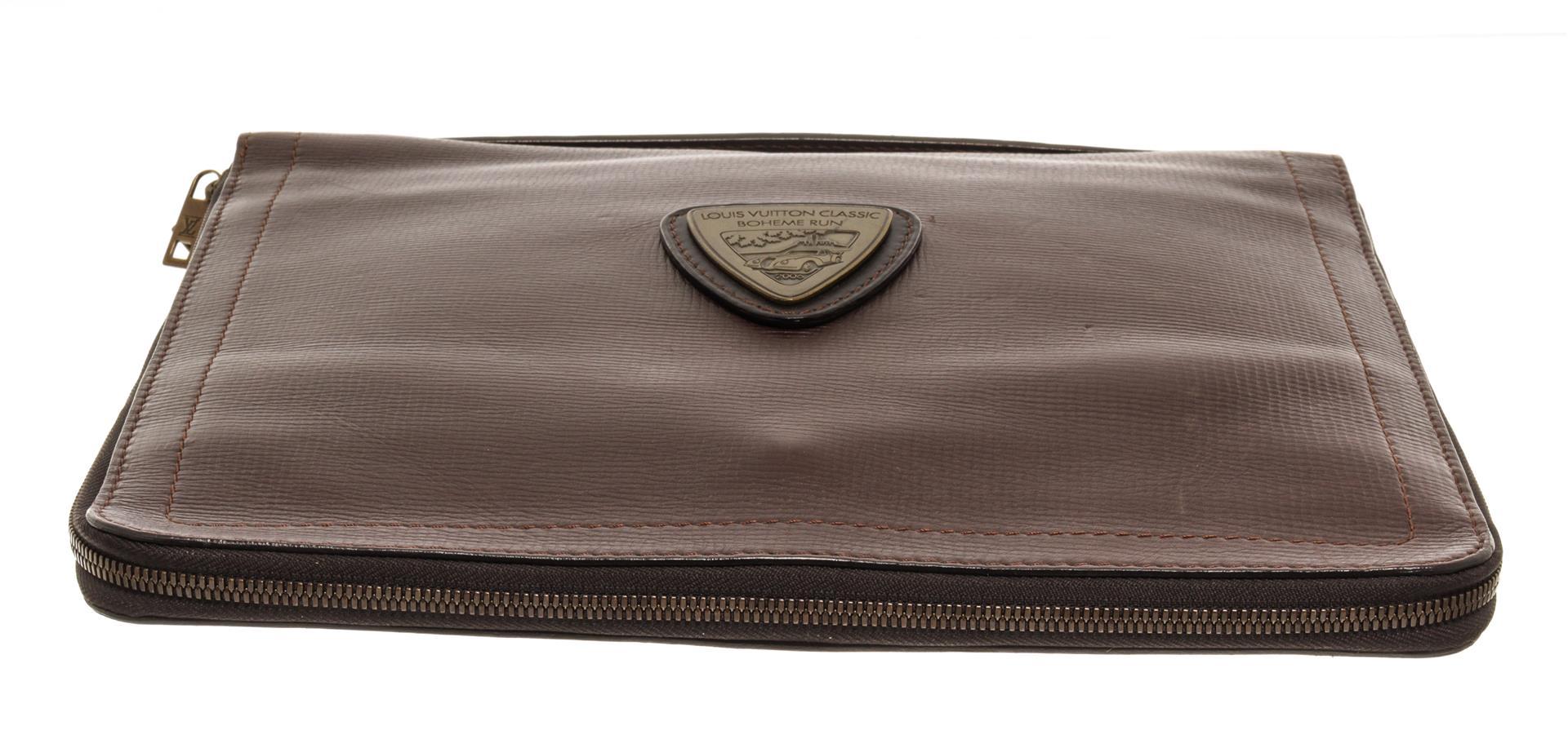 Louis Vuitton Brown Leather Bohemerun Clutch