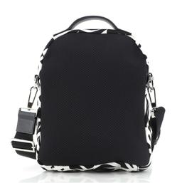 Christian Dior Black White Printed Nylon Mini Rider Shoulder Bag