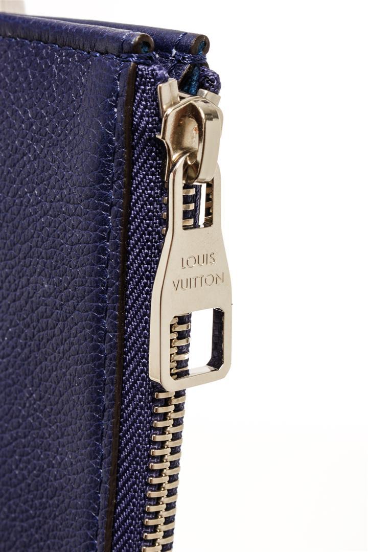 Louis Vuitton Blue Leather Pochette Jules PM