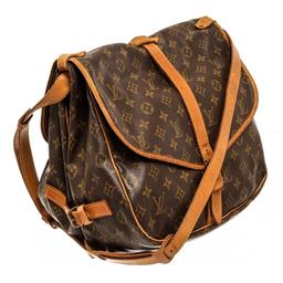Louis Vuitton Brown Monogram Saumur 35 Shoulder Bag