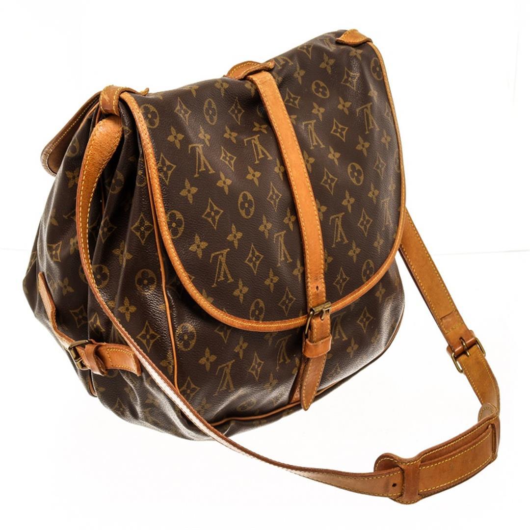 Louis Vuitton Brown Monogram Saumur 35 Shoulder Bag