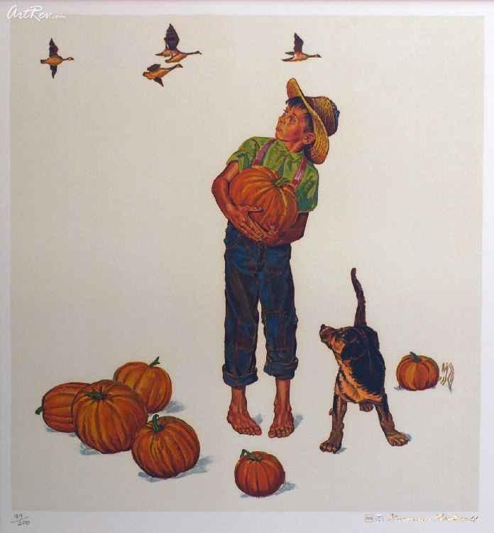 Norman Rockwell "Autumn Harvest (Encore Edition)"