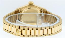 Rolex Ladies 18K Yellow Gold Champagne Index Datejust President Wristwatch