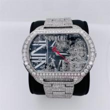Dunamis Hercules Stainless Steel Diamond Encrusted Wristwatch