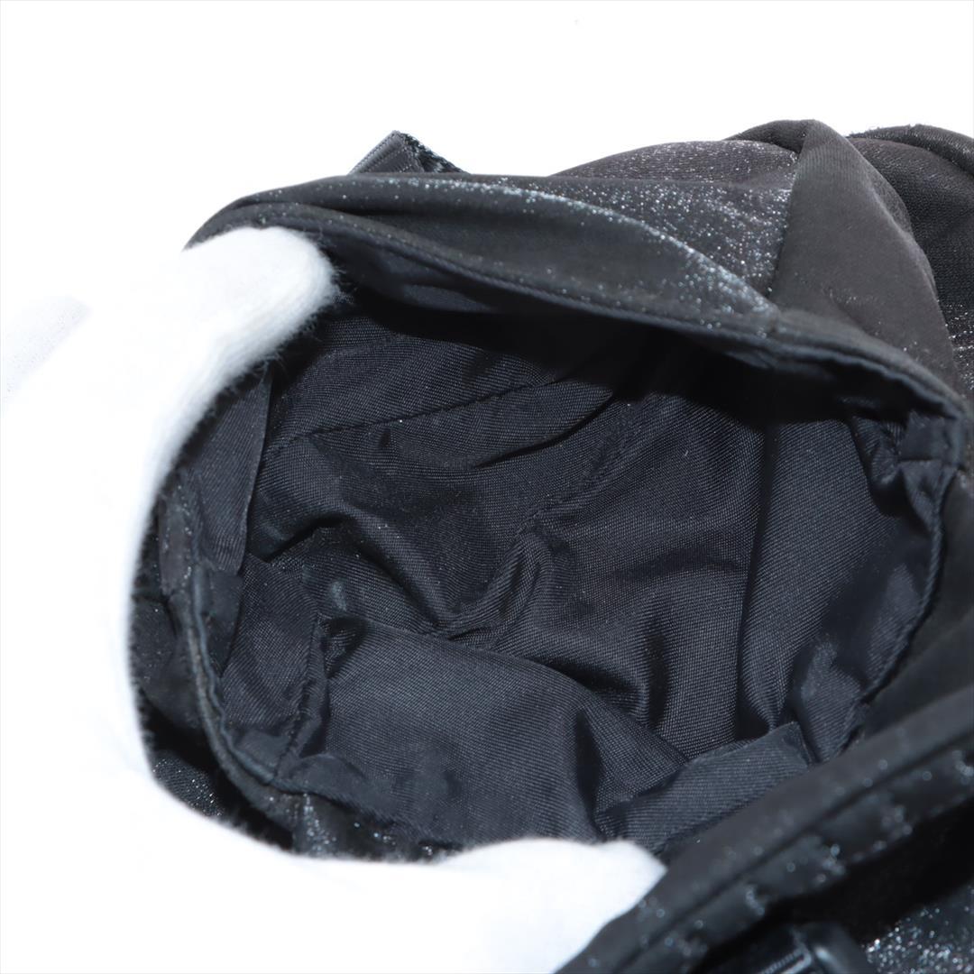 Chanel Black Quilted Nylon Sport Line Double Pocket Medium Messenger Bag