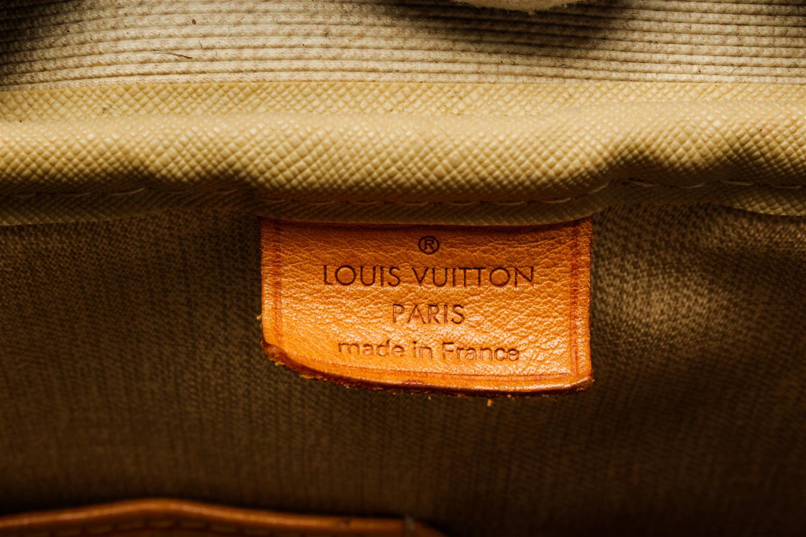Louis Vuitton Brown Monogram Canvas Deauville Satchel Bag