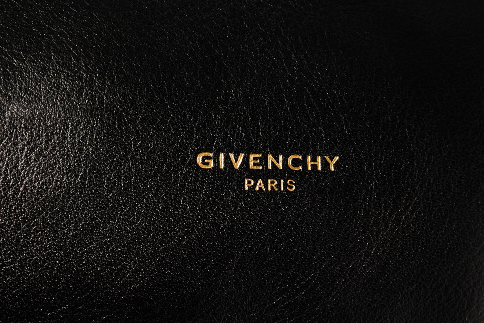 Givenchy Black Leather Logo Studs Backpack