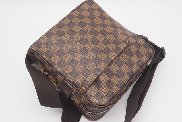 Louis Vuitton Damier Ebene Canvas Leather Olav PM Crossbody Bag