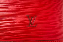 Louis Vuitton Red Epi Leather Lussac Shoulder Bag