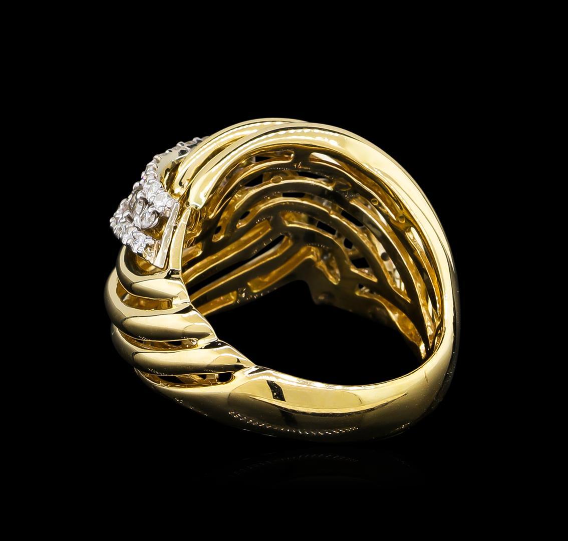 0.73 ctw Diamond Ring - 14KT Two-Tone Gold