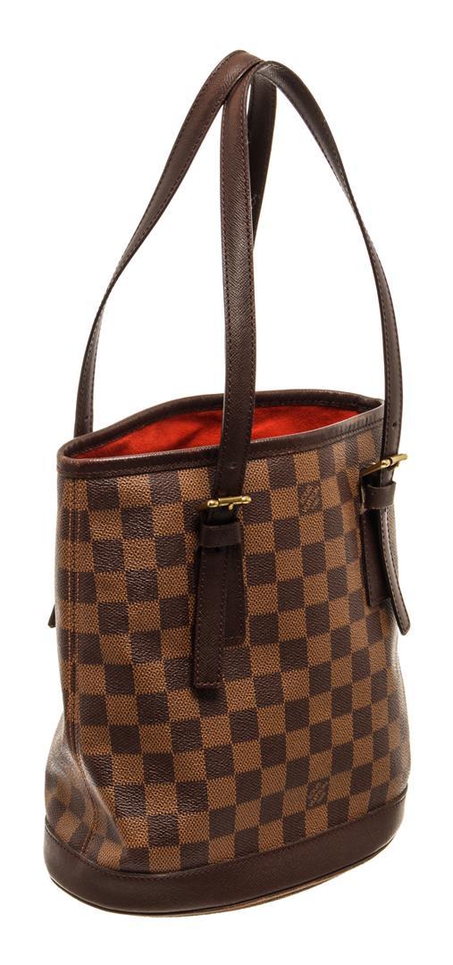 Louis Vuitton Brown Damier Ebene Vintage Marais Bucket Bag