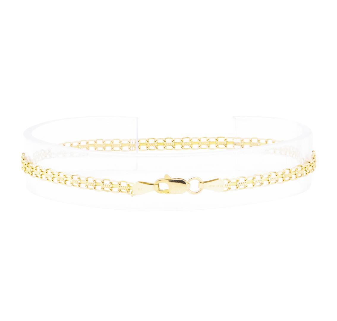 Bismark Chain Bracelet - 14KT Yellow Gold