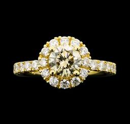 1.66 ctw Diamond Ring - 14KT Yellow Gold