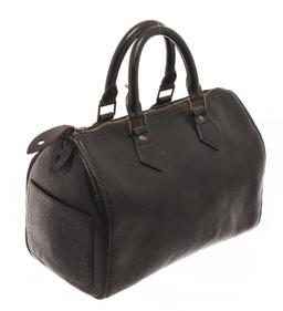 Louis Vuitton Black Epi Leather Speedy 35 Satchel Bag