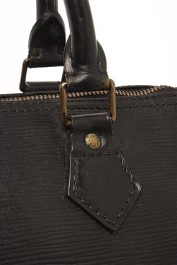 Louis Vuitton Black Epi Leather Speedy 35 Satchel Bag