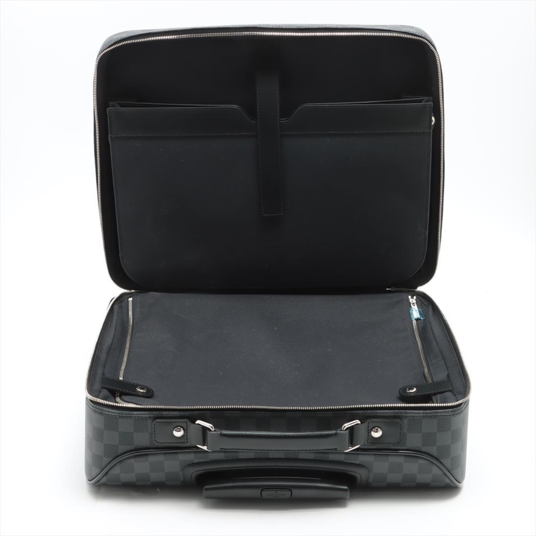 Louis Vuitton Damier Graphite Canvas Leather Pilot Case Travel Bag