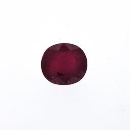 7.83 ctw Oval Cut Natural Ruby