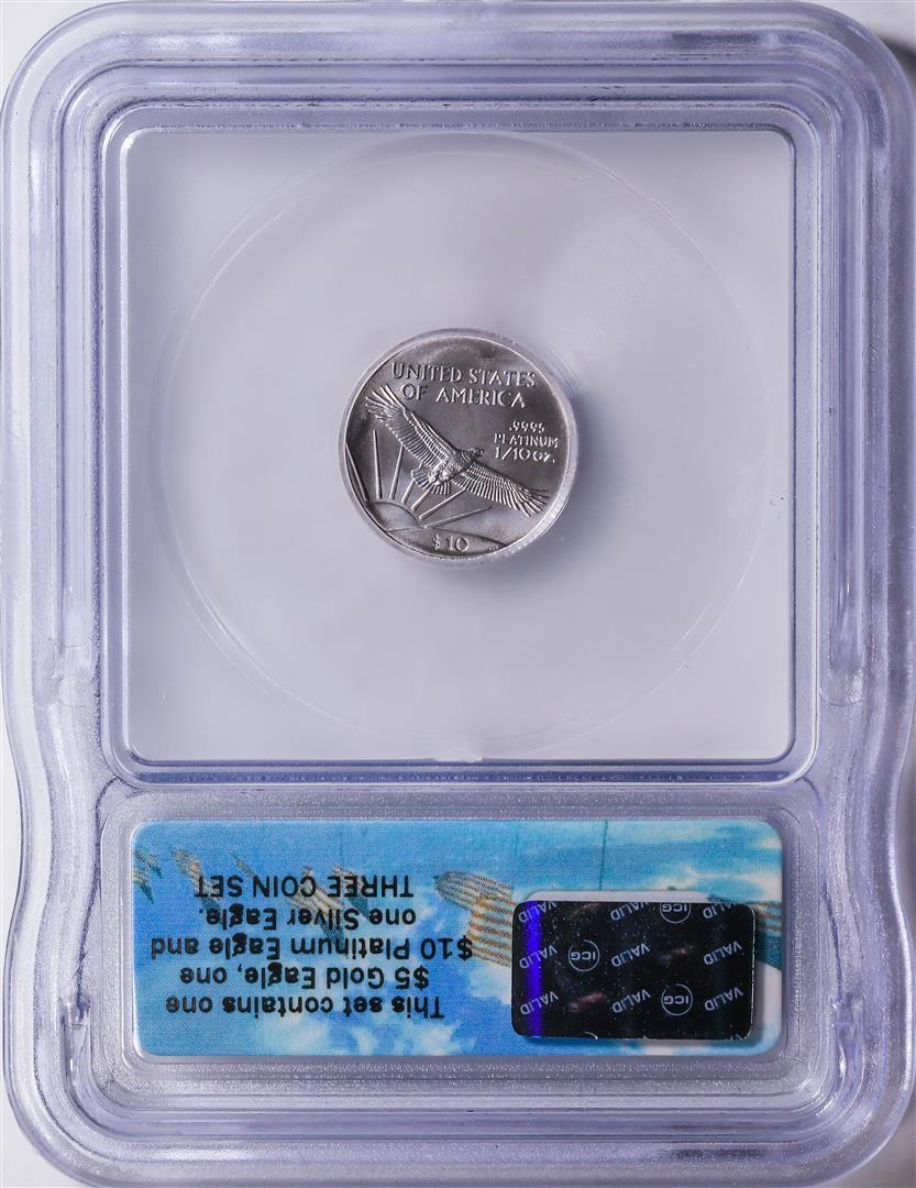 2006 $10 American Eagle Platinum Coin ICG MS70