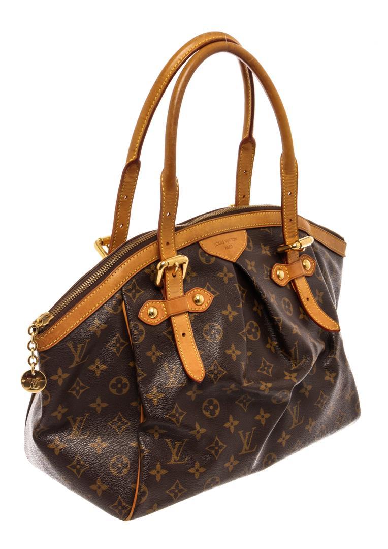 Louis Vuitton Brown Monogram Canvas Leather Tivoli GM Shoulder Bag