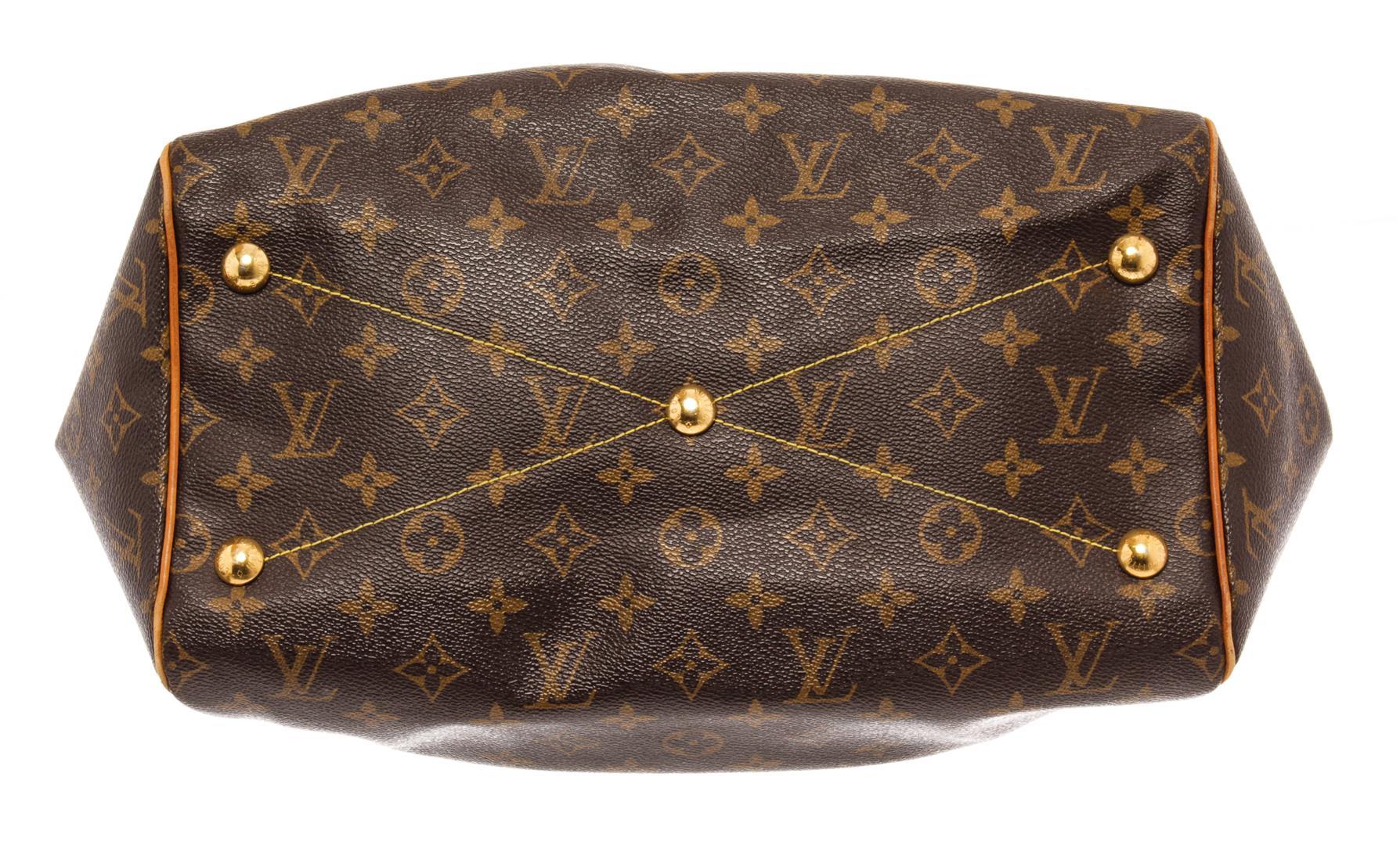 Louis Vuitton Brown Monogram Canvas Leather Tivoli GM Shoulder Bag