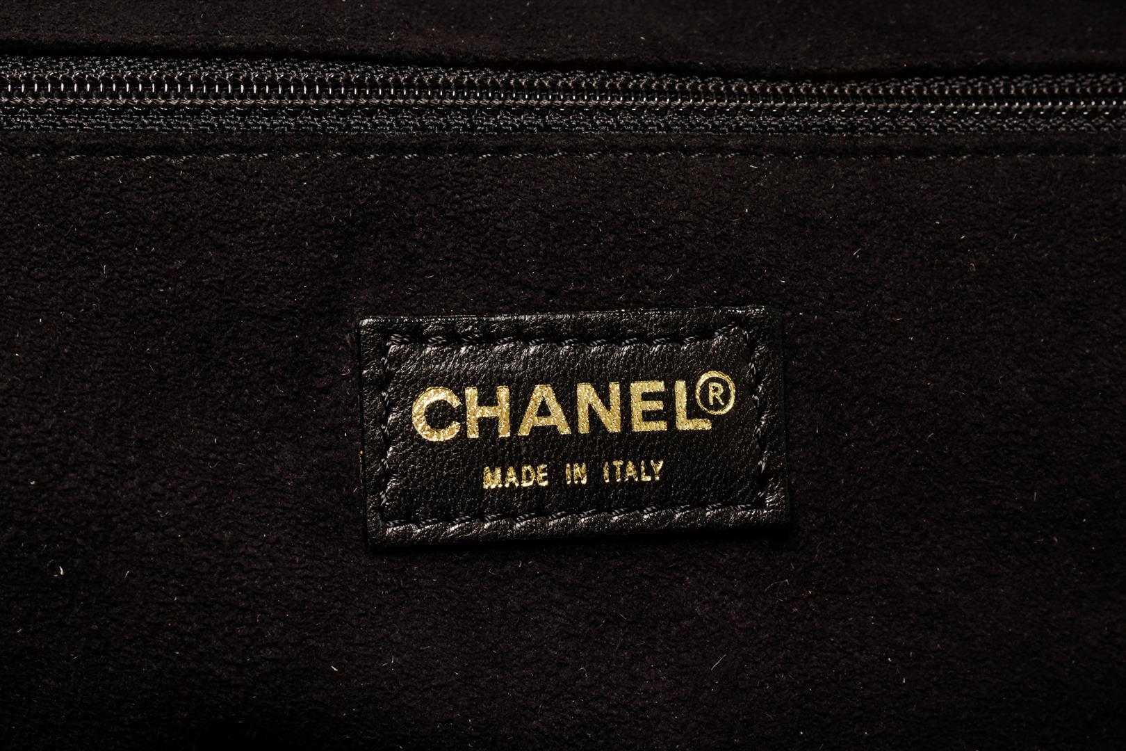 Chanel Chocolate Bar Suede Boston Shoulder Bag