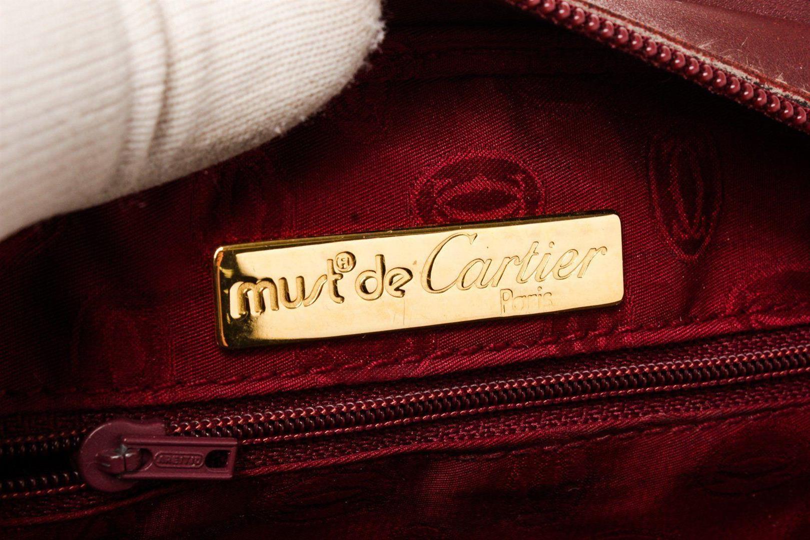Cartier Red Leather Must de Cartier Shoulder Bag