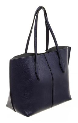 Tod's Blue Leather Joy Medium Tote Bag