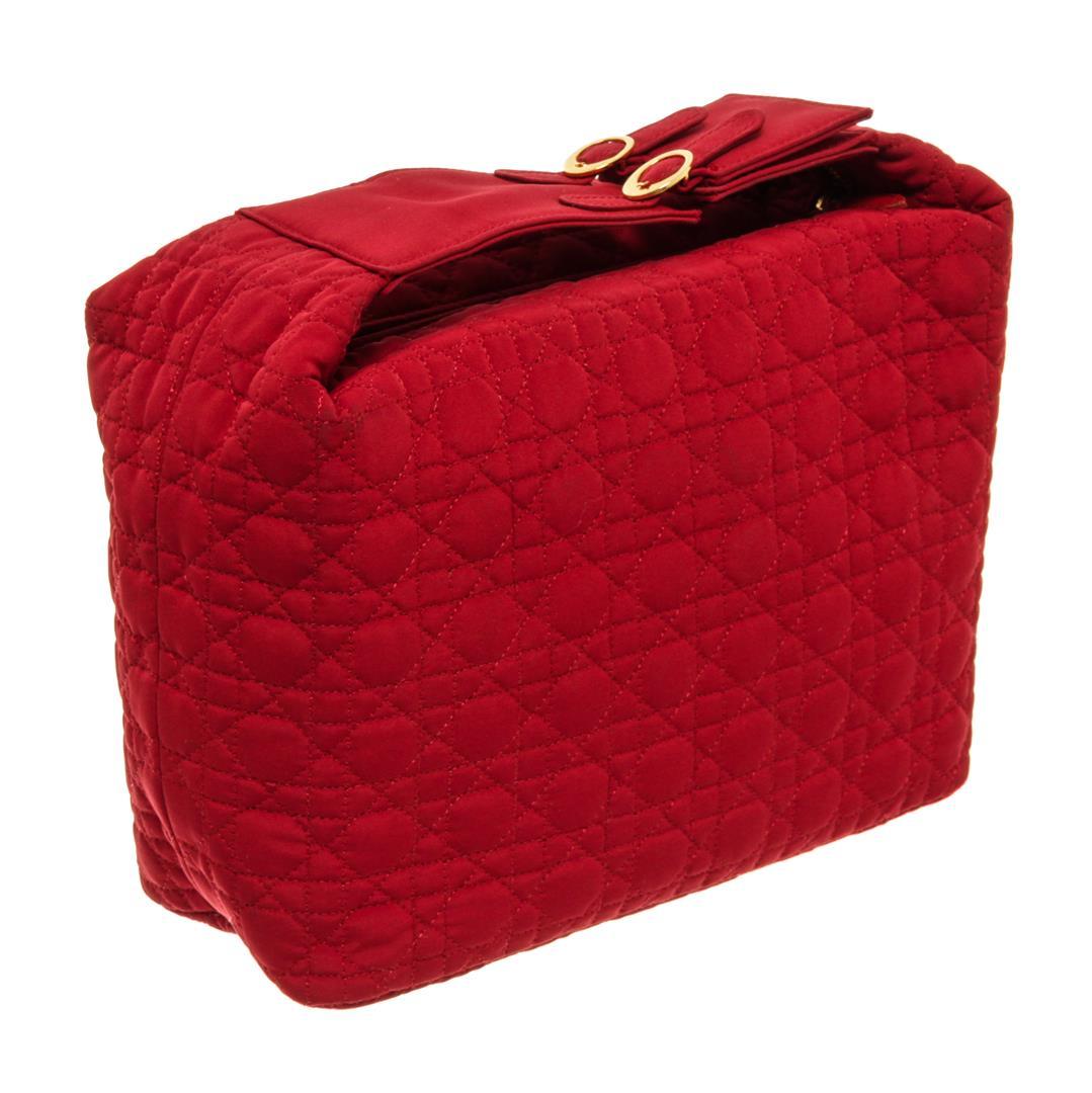 Christian Dior Red Trotteur Small Pouch