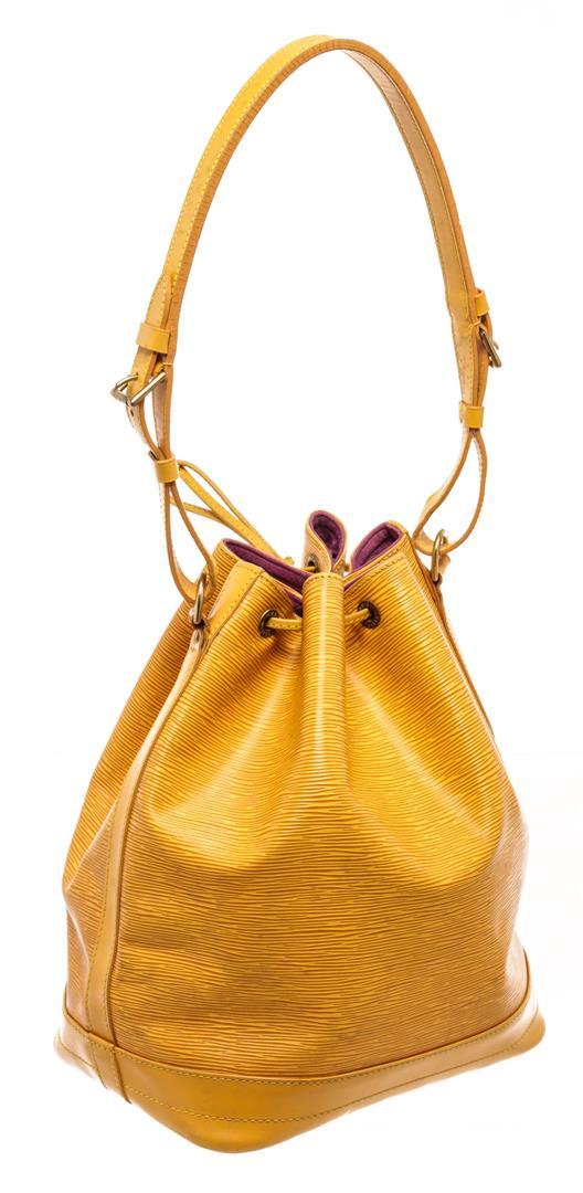 Louis Vuitton Yellow Leather Noe Shoulder Bag