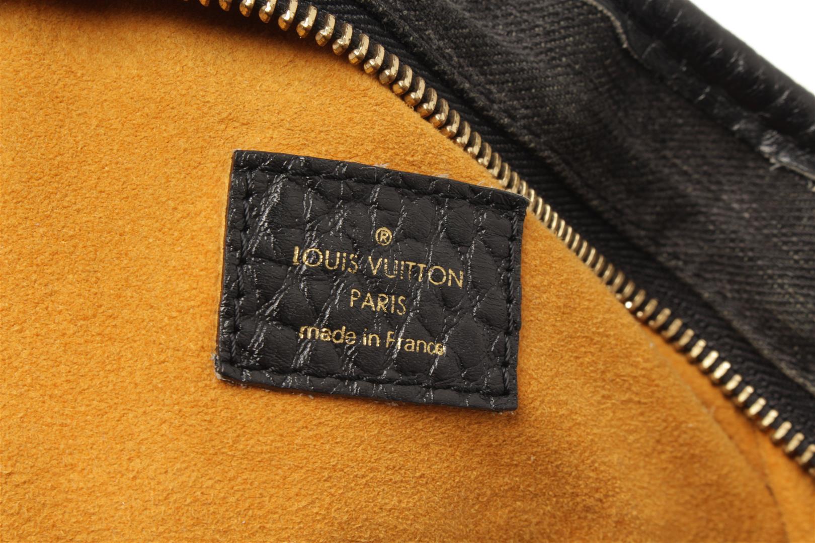 Louis Vuitton Black Denim Neo Cabby MM Shoulder Bag