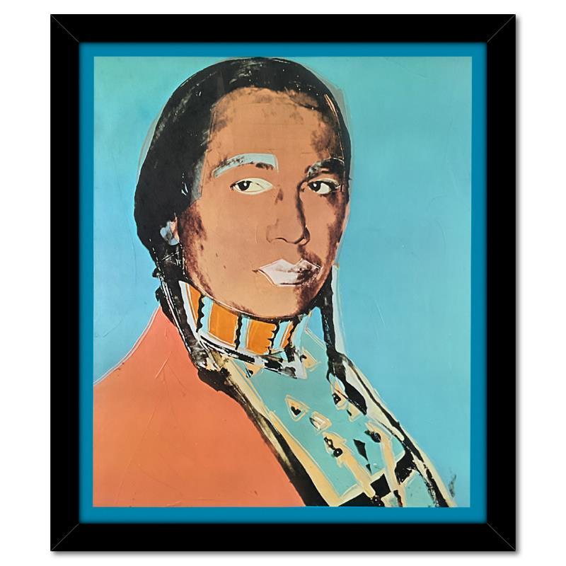 American Indian Series 2 Piece Set (Red & Blue) by Warhol (1928-1987)