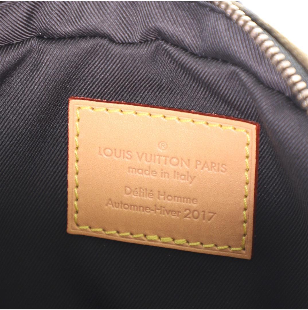 Louis Vuitton x Supreme Black Green Multicolor Camo Canvas Limited Edition Bum B