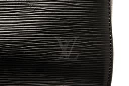 Louis Vuitton Castilian Black Leather Speedy 30 Boston Bag