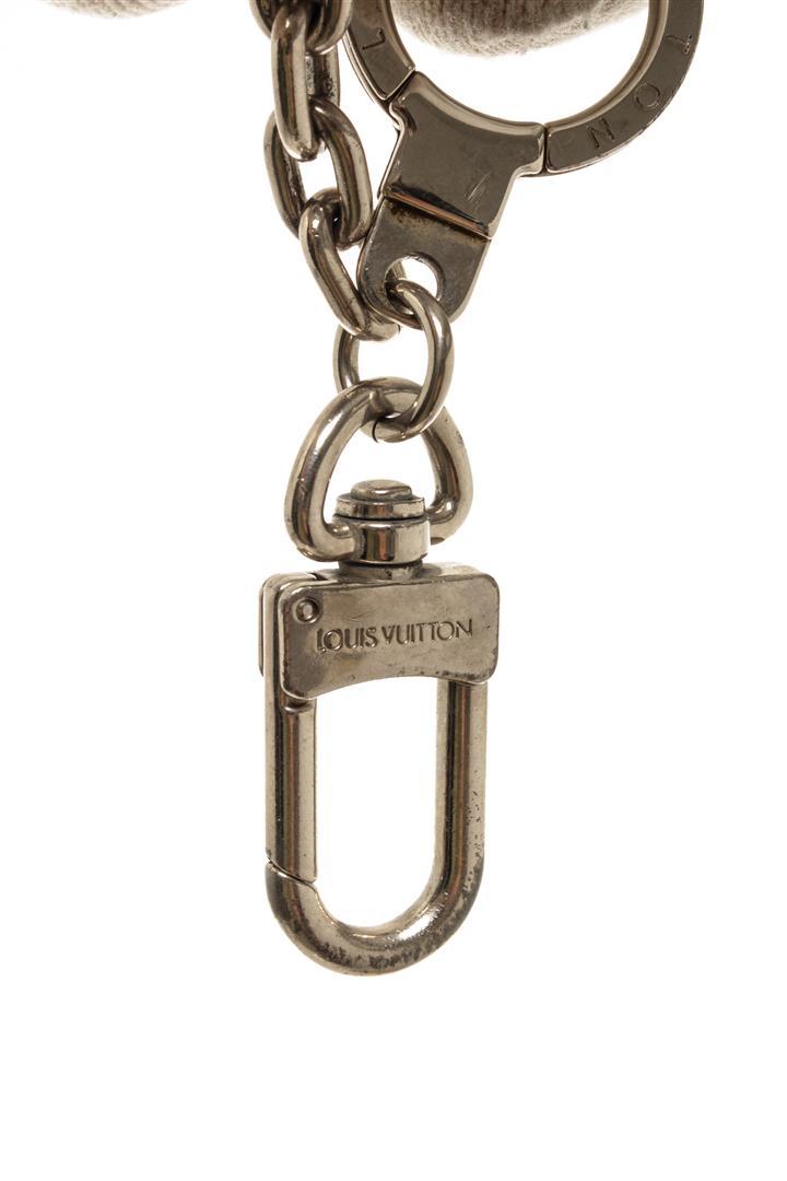 Louis Vuitton Silver Metal Initial Key Holder