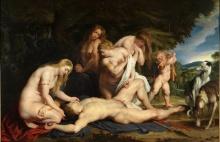Sir Peter Paul Rubens - The Death of Adonis (with Venus, Cupid, and the Three Gr