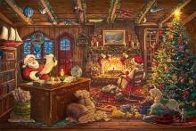 Santa Checking his List by Kinkade Studios