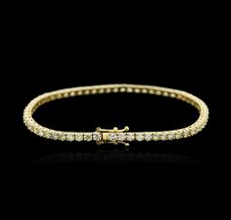 18KT Yellow Gold 4.98 ctw Diamond Tennis Bracelet