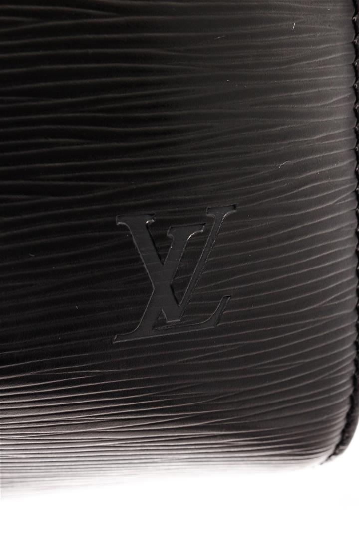 Louis Vuitton Black Epi Leather Keepall 45 Travel Bag