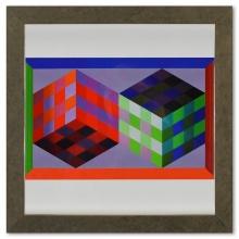 Tridim - J de la serie Hommage A L'Hexagone by Vasarely (1908-1997)